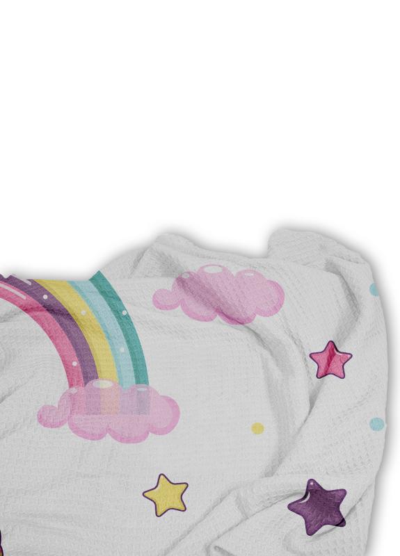 Gökkuşaklı Unicorn Pike Yatak Örtüsü EPY120