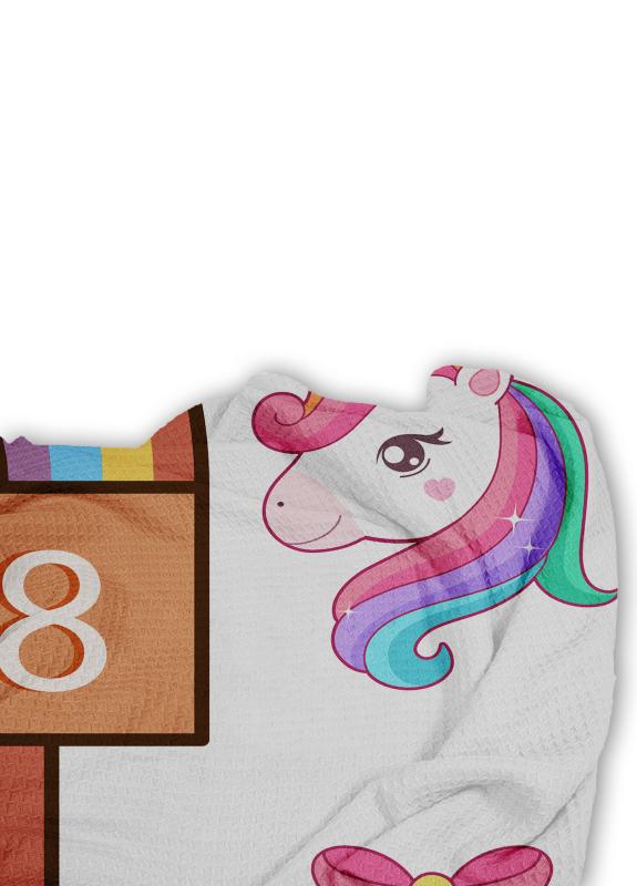 Unicornlu Seksekli Pike Yatak Örtüsü EPY126