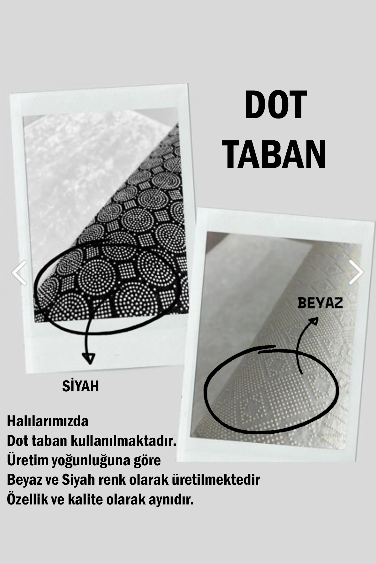 Çiçekli Dot Taban Üçlü Paspas Seti