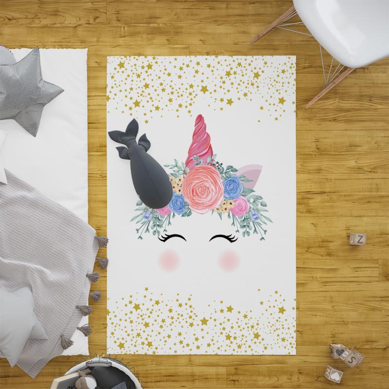 Yıldızlı%20Unicorn%20Çocuk%20Odası%20Halısı