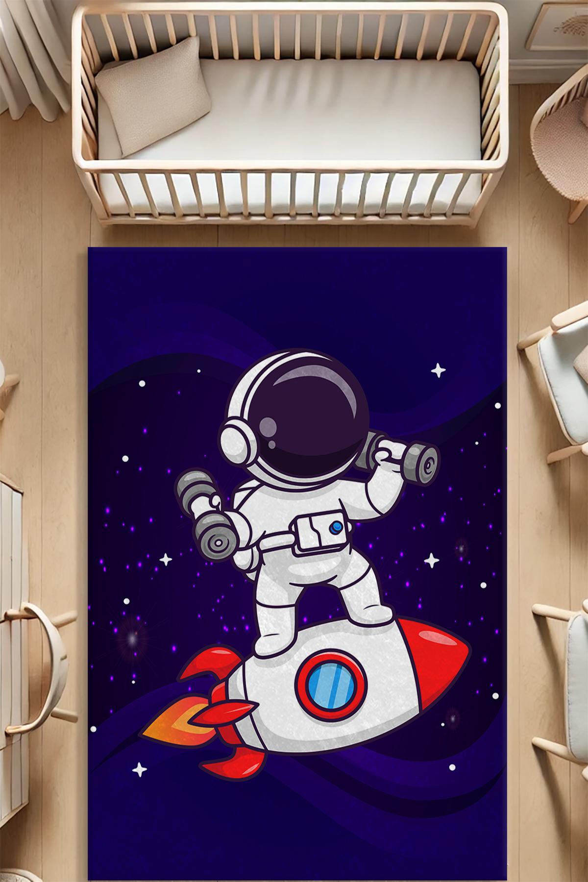 Dot Taban Astronot Çocuk Odası Halısı EPH131