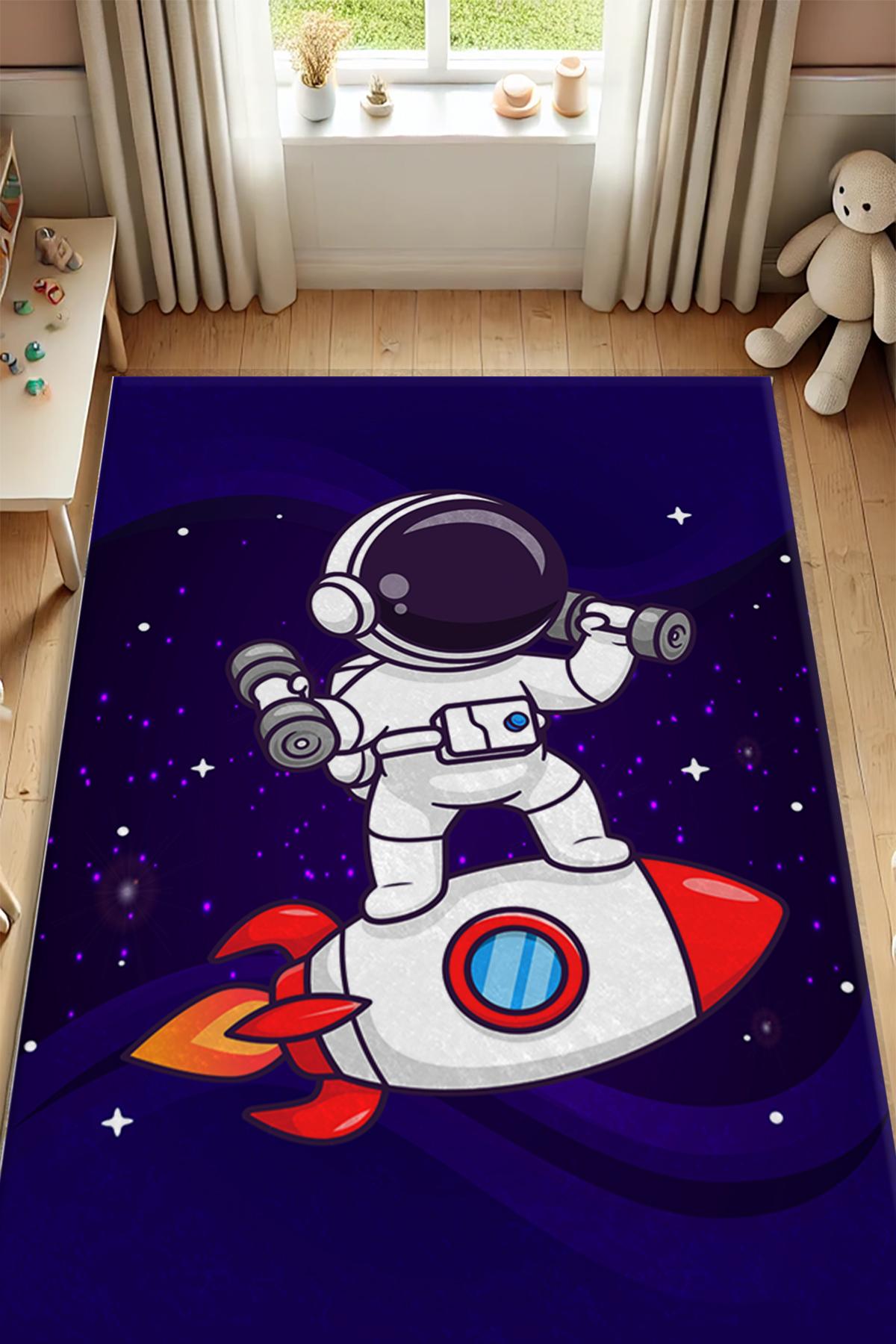 Dot Taban Astronot Çocuk Odası Halısı EPH131