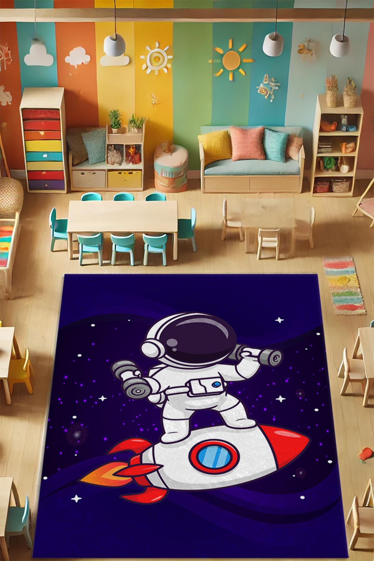 Dot Taban Astronot Çocuk Odası Halısı EPH131