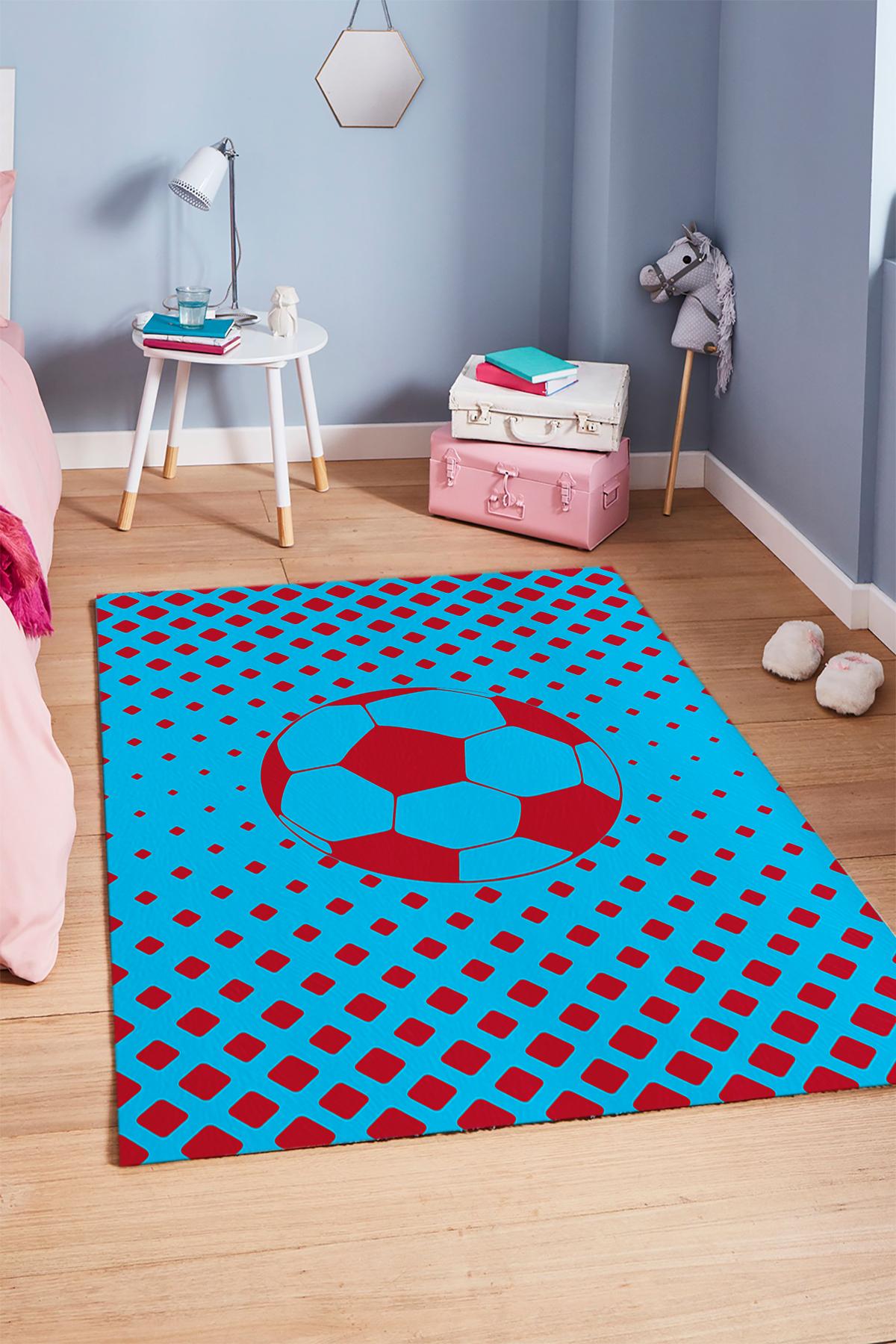 Bordo%20Mavi%20Taraftar%20Çocuk%20Odası%20Halısı%20EPH136