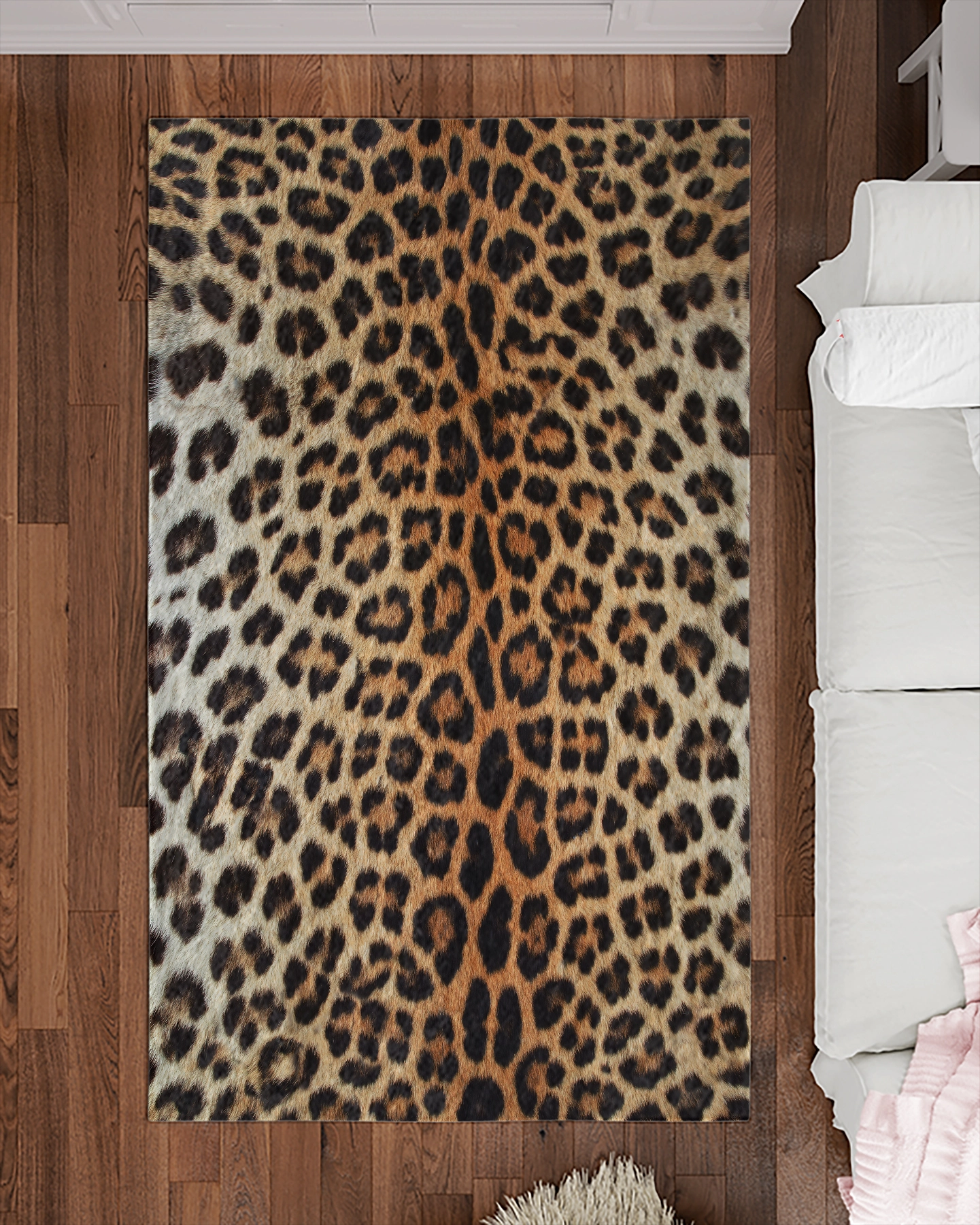 Leopar Desenli Modern Salon Halısı