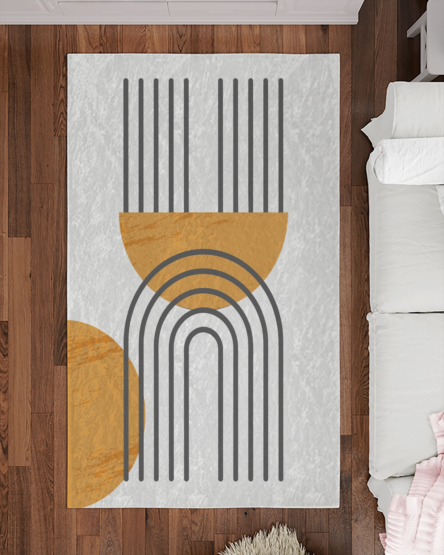 Bohem Şekilli Modern Salon Halısı