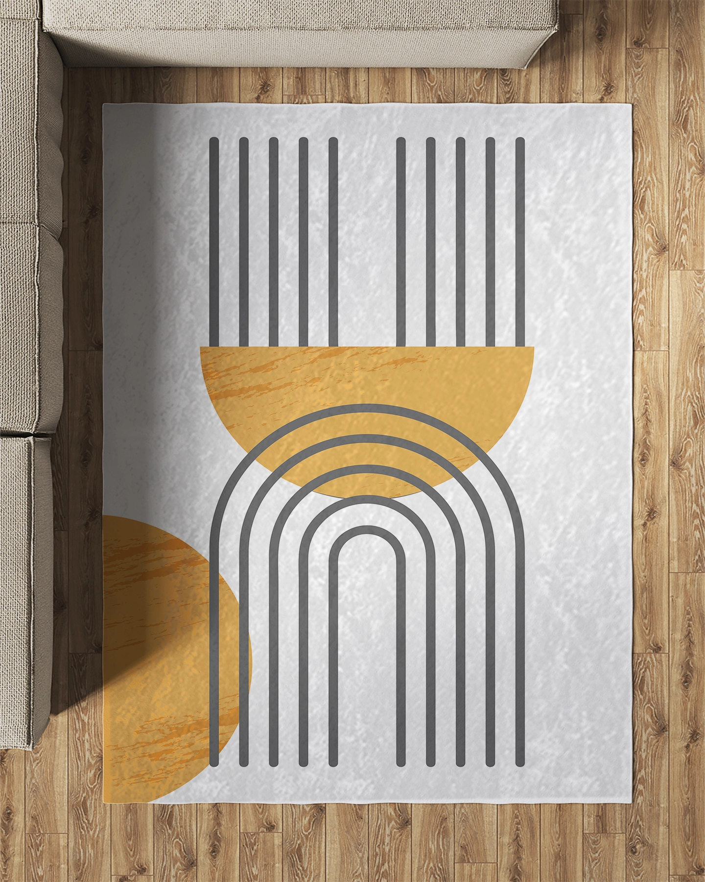 Bohem Şekilli Modern Salon Halısı