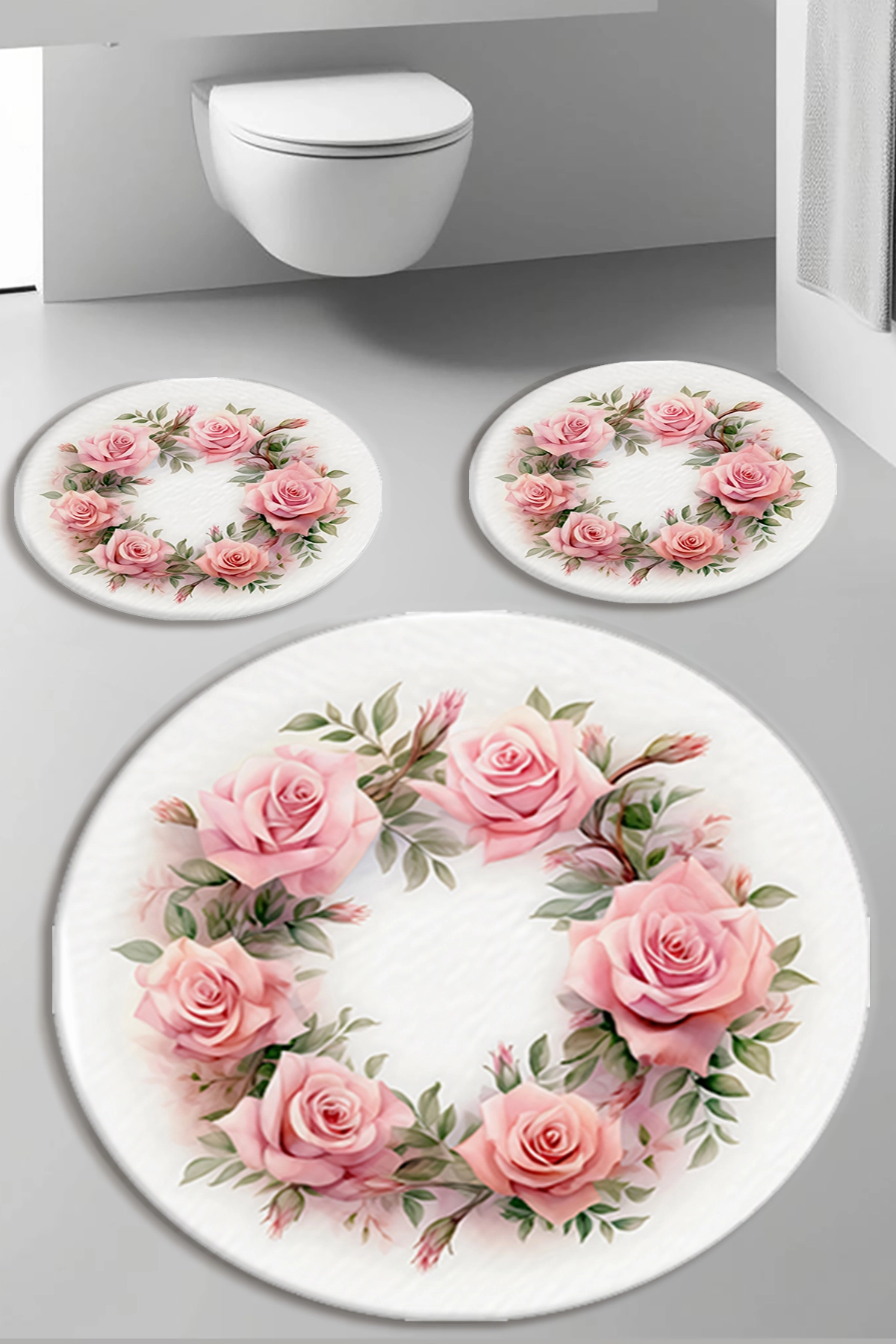 Güller Model Banyo Paspas Seti Kalın Kalite-Premium Serisi