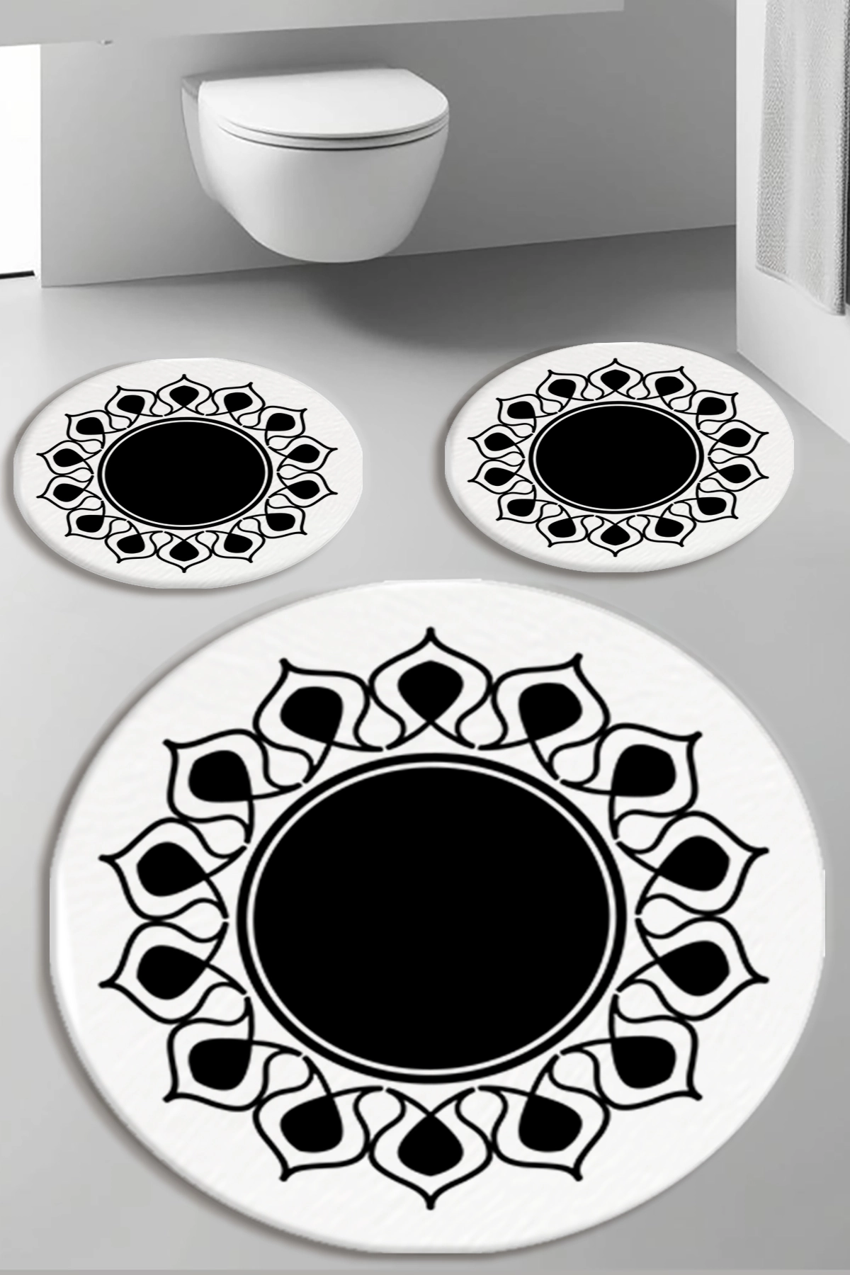 Lale Banyo Paspas Seti Kalın Kalite-Premium Serisi