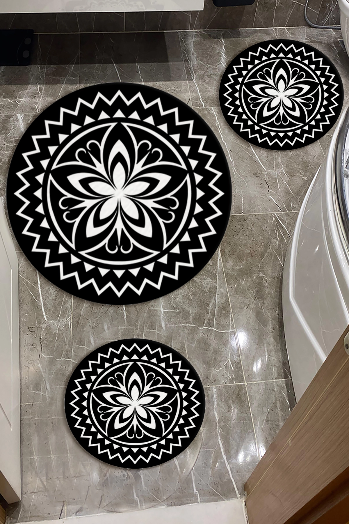 Yonca Banyo Paspas Seti Kalın Kalite-Premium Serisi