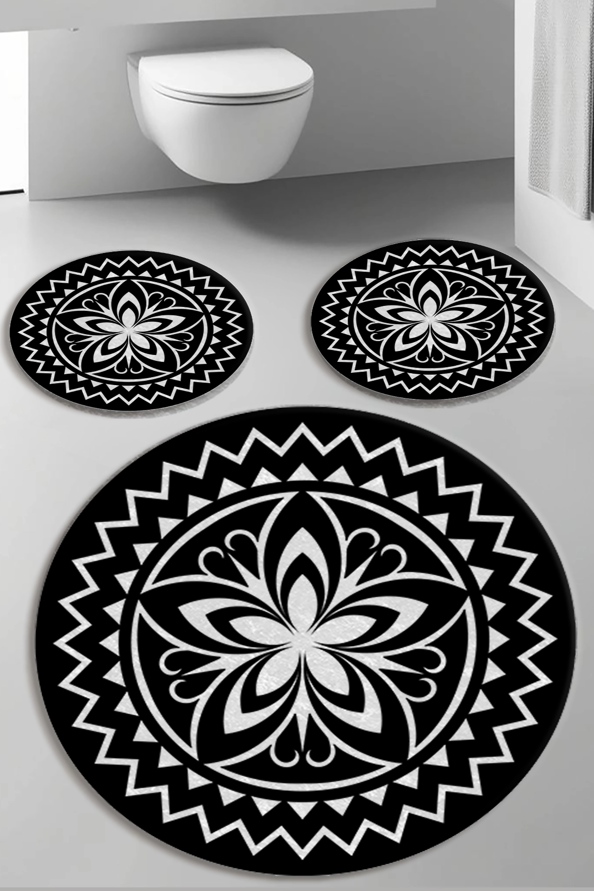 Yonca Banyo Paspas Seti Dot Taban-Premium Serisi