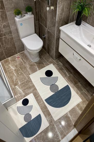 Bohem Desenli Kalın Klozet Takımı