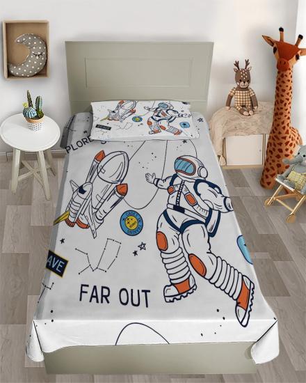 Evperest Astronot Dekoratif Yatak Örtüsü EPD108