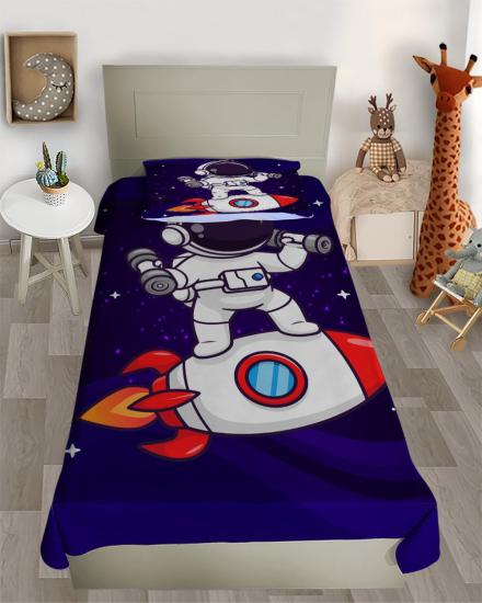 Evperest Astronot Dekoratif Yatak Örtüsü EPD131