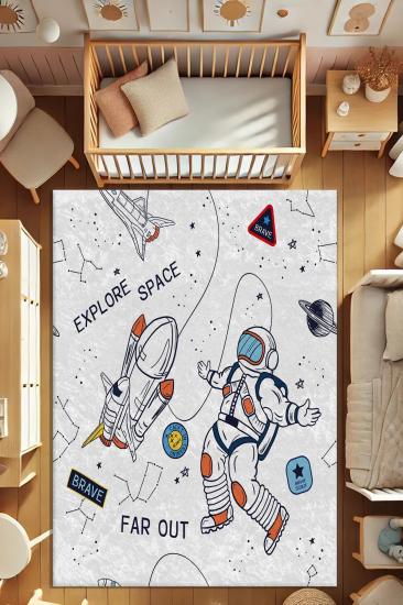 Evperest Dot Taban Astronot Çocuk Odası Halısı EPH108