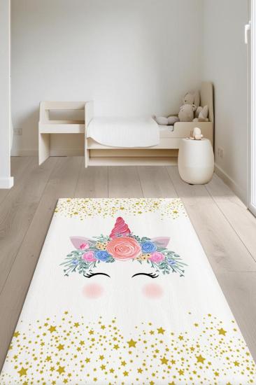 Evperest Unicornlu Yıldızlı Çocuk Halısı EPH123