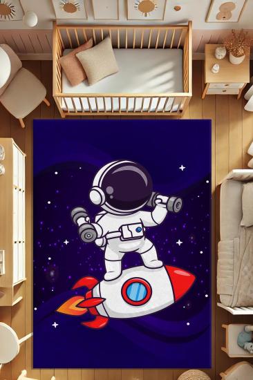 Evperest Dot Taban Astronot Çocuk Odası Halısı EPH131