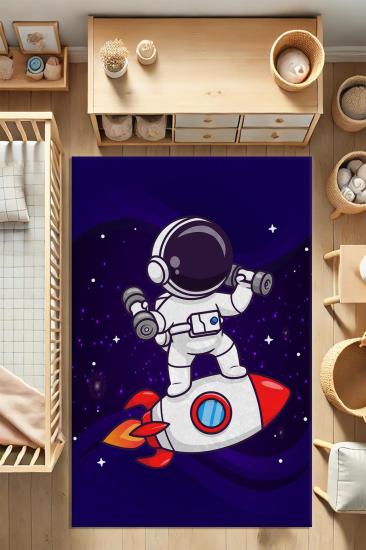 Evperest Dot Taban Astronot Çocuk Odası Halısı EPH131