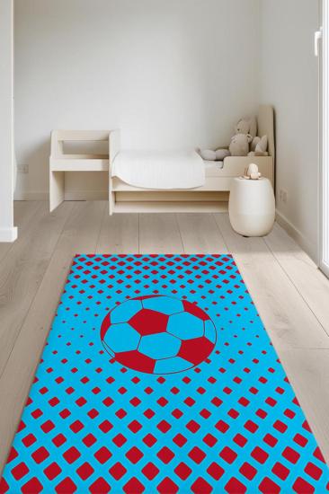 Evperest Bordo Mavi Taraftar Çocuk Odası Halısı EPH136