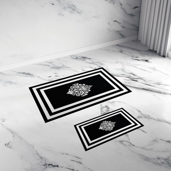 Evperest Banyo Klozet Takımı / Siyah Şerit Model