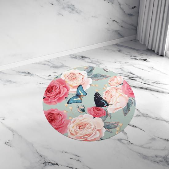 Evperest Yuvarlak Halı Flora Model