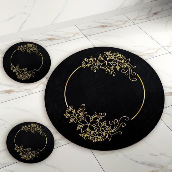 Evperest Gold Black Gold Banyo Paspas Seti