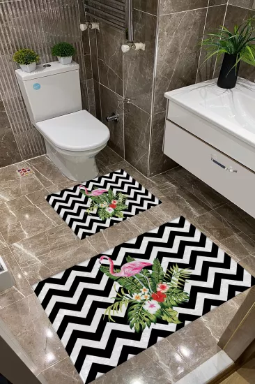 Flamingolu Dot Taban İnce Klozet Takımı