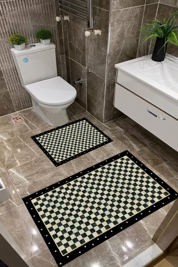 Dama Desenli Dot Taban İnce Klozet Takımı