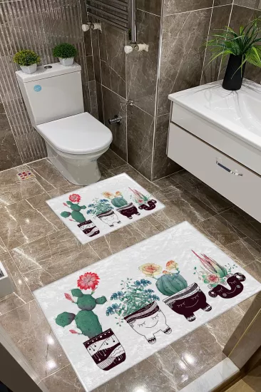 Kaktüsler Model Dot Taban İnce Klozet Takımı