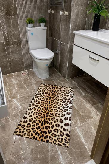 Leopar Desen Kalın Klozet Takımı