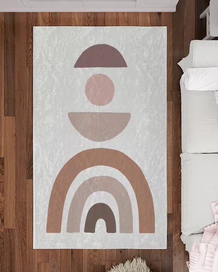 Bohem Şekiller Modern Salon Halısı