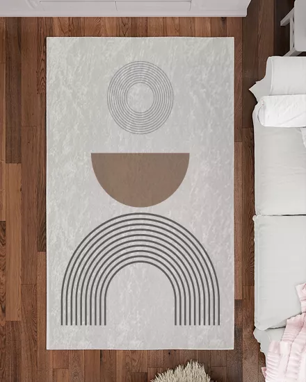 Bohem Şekiller Modern Salon Halısı