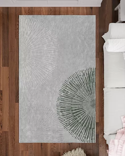 Yelpaze Şekilli Modern Salon Halısı