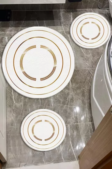 Evperest Premium Gold Banyo Paspas Seti Kalın Kalite