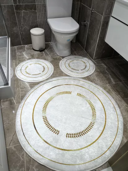Evperest Premium Gold Banyo Paspas Seti Dot Taban